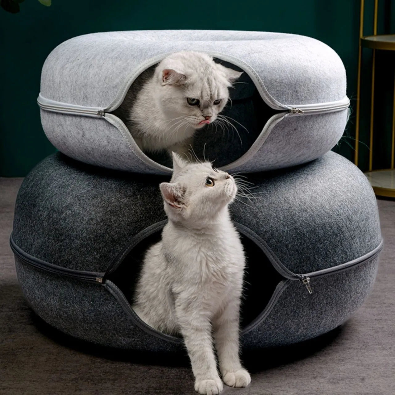 Cozy Tunnel Cat Bed